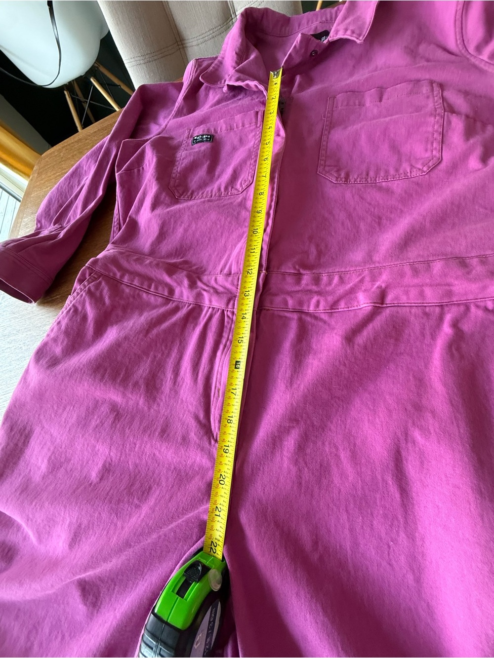 Wildfang Pink Hidden-Zip Jumpsuit - Picture 7 of 16